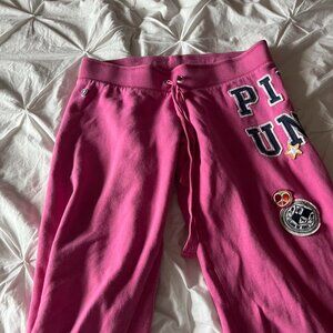 Victoria's Secret Women's Pink Joggers-tracksuits